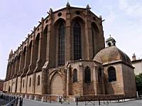 Toulouse, Eglise des Jacobins, Vue globale du sud-est